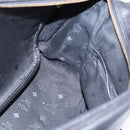 MCM Vicetos Logogram Shoulder Bag PVC Black Gold Auth BA5693-17