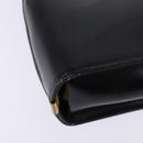 Christian Dior Shoulder Bag Leather Black Gold Auth BA5697-14