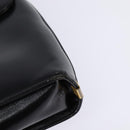 Christian Dior Shoulder Bag Leather Black Gold Auth BA5697-15