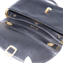 Christian Dior Shoulder Bag Leather Black Gold Auth BA5697-17