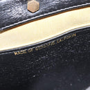 Christian Dior Shoulder Bag Leather Black Gold Auth BA5697-19