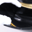 Christian Dior Shoulder Bag Leather Black Gold Auth BA5697-22