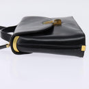 Christian Dior Shoulder Bag Leather Black Gold Auth BA5697-4