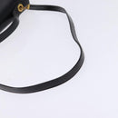 Christian Dior Shoulder Bag Leather Black Gold Auth BA5697-9