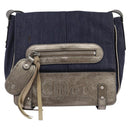 Chloe Shoulder Bag Denim Blue Auth BA5698-13