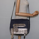 Chloe Shoulder Bag Denim Blue Auth BA5698-21