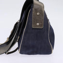 Chloe Shoulder Bag Denim Blue Auth BA5698-3