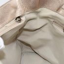 Salvatore Ferragamo Vala Hand Bag Leather Beige Gold Auth BA5699-19