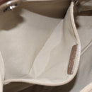 Salvatore Ferragamo Vala Hand Bag Leather Beige Gold Auth BA5699-20