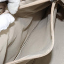 Salvatore Ferragamo Vala Hand Bag Leather Beige Gold Auth BA5699-21