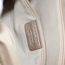 Salvatore Ferragamo Vala Hand Bag Leather Beige Gold Auth BA5699-12
