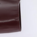 CARTIER Must Line Shoulder Bag Leather Bordeaux Gold Auth BA5700-14