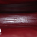 CARTIER Must Line Shoulder Bag Leather Bordeaux Gold Auth BA5700-11