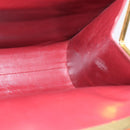 CARTIER Must Line Shoulder Bag Leather Bordeaux Gold Auth BA5700-17