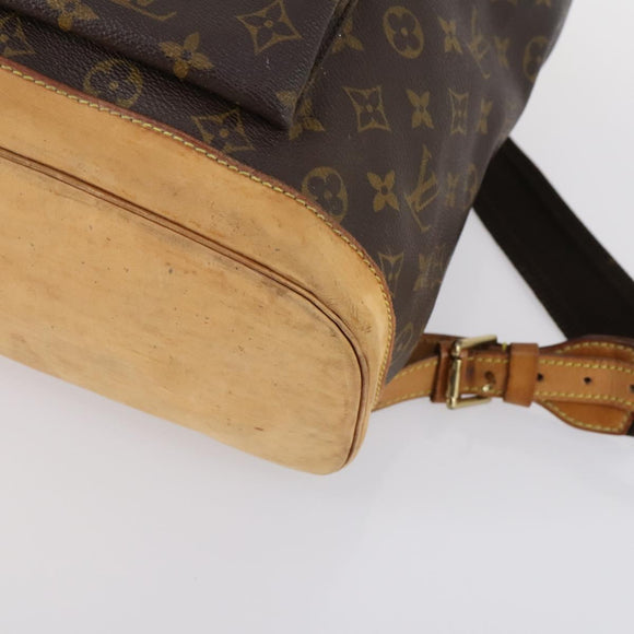 LOUIS VUITTON Monogram Montsouris GM Rucksack M51135 LV Auth BA5703