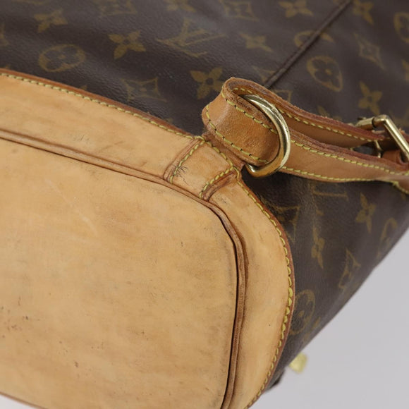 LOUIS VUITTON Monogram Montsouris GM Rucksack M51135 LV Auth BA5703