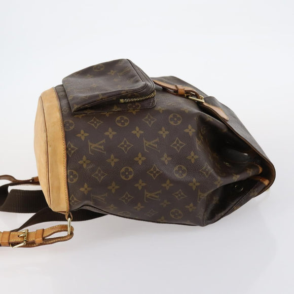 LOUIS VUITTON Monogram Montsouris GM Rucksack M51135 LV Auth BA5703