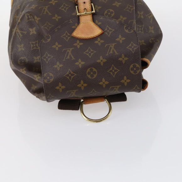 LOUIS VUITTON Monogram Montsouris GM Rucksack M51135 LV Auth BA5703