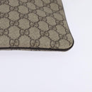 GUCCI GG Supreme Shoulder Bag PVC Beige Gold 201538 Auth BA5706-11