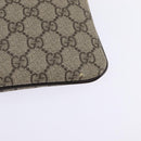 GUCCI GG Supreme Shoulder Bag PVC Beige Gold 201538 Auth BA5706-13