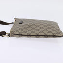 GUCCI GG Supreme Shoulder Bag PVC Beige Gold 201538 Auth BA5706-4