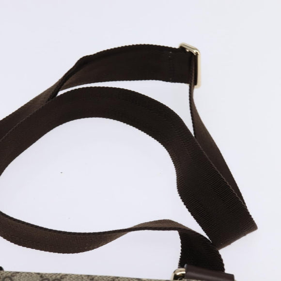 GUCCI GG Supreme Shoulder Bag PVC Beige Gold 201538 Auth BA5706