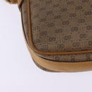 GUCCI Micro GG Supreme Shoulder Bag PVC Beige Gold Auth BA5707-12