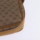 GUCCI Micro GG Supreme Shoulder Bag PVC Beige Gold Auth BA5707-13