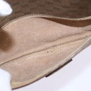 GUCCI Micro GG Supreme Shoulder Bag PVC Beige Gold Auth BA5707-20