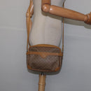 GUCCI Micro GG Supreme Shoulder Bag PVC Beige Gold Auth BA5707-23