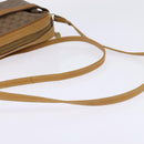 GUCCI Micro GG Supreme Shoulder Bag PVC Beige Gold Auth BA5707-7