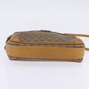 GUCCI Micro GG Supreme Shoulder Bag PVC Beige Gold Auth BA5707-9