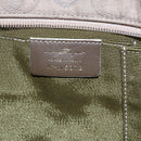 Salvatore Ferragamo Gancini Tote Bag Leather Canvas Beige Gold Auth BA5709-12