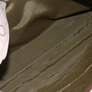 Salvatore Ferragamo Gancini Tote Bag Leather Canvas Beige Gold Auth BA5709-11