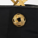 Salvatore Ferragamo Hand Bag Nylon Black Gold Auth BA5710-10