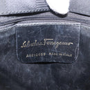 Salvatore Ferragamo Hand Bag Nylon Black Gold Auth BA5710-12