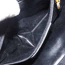 Salvatore Ferragamo Hand Bag Nylon Black Gold Auth BA5710-19