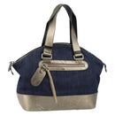 Chloe Tote Bag Denim Leather Blue Auth BA5712-1
