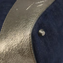 Chloe Tote Bag Denim Leather Blue Auth BA5712-11