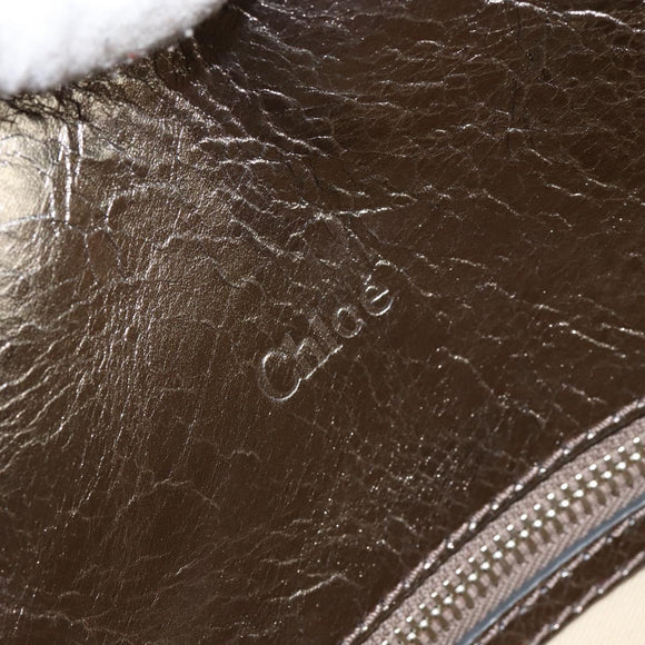 Chloe Tote Bag Denim Leather Blue Auth BA5712