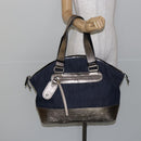 Chloe Tote Bag Denim Leather Blue Auth BA5712-22