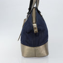 Chloe Tote Bag Denim Leather Blue Auth BA5712-4