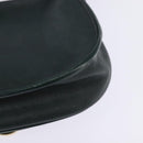 Christian Dior Trotter Canvas Shoulder Bag Green Gold Auth BA5713-13