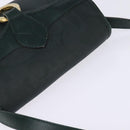Christian Dior Trotter Canvas Shoulder Bag Green Gold Auth BA5713-6