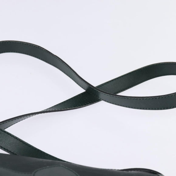 Christian Dior Trotter Canvas Shoulder Bag Green Gold Auth BA5713