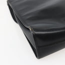 Christian Dior Shoulder Bag Leather Black Gold Auth BA5714-13