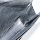 Christian Dior Shoulder Bag Leather Black Gold Auth BA5714-17