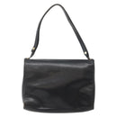 Christian Dior Shoulder Bag Leather Black Gold Auth BA5714-3