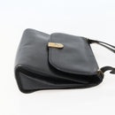 Christian Dior Shoulder Bag Leather Black Gold Auth BA5714-5