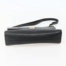 Christian Dior Shoulder Bag Leather Black Gold Auth BA5714-9